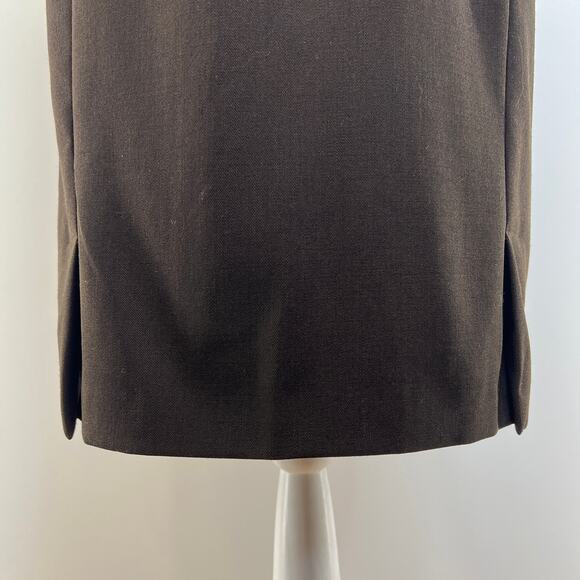 Akris Brown Pencil Skirt - Picture 9 of 10